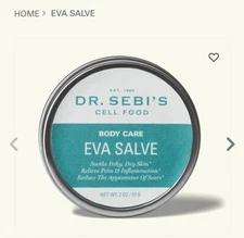 Eva Salve Body Care Cell Food Dr. Sebi Net WT. 2oz. 57g New