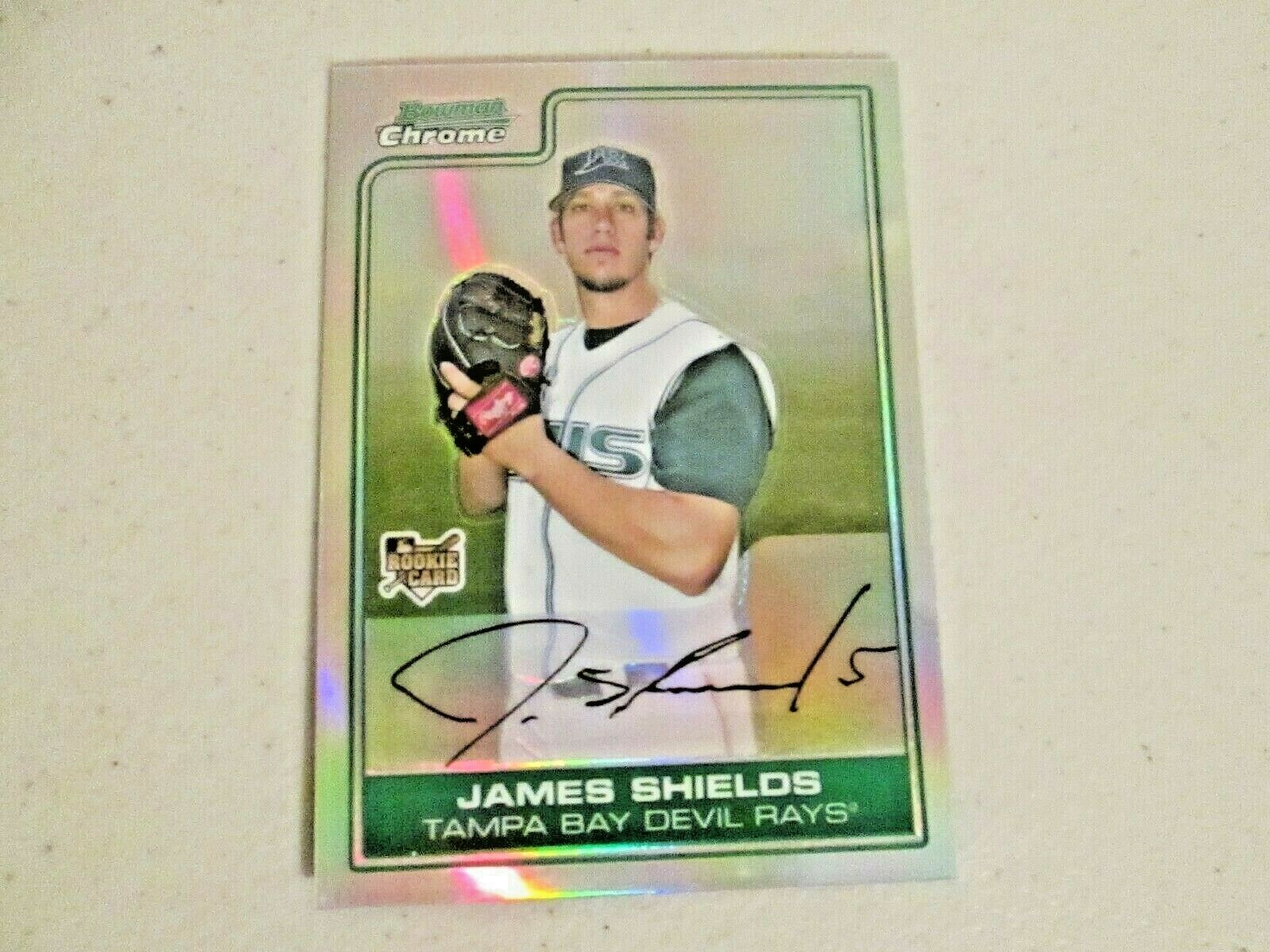 2006 Bowman Chrome Draft Refractor James Shields Tampa Bay Devil Rays
