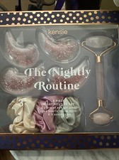 Kensie 6pc Night Routine Set Facial Roller Rose Quartz NIB SEALED