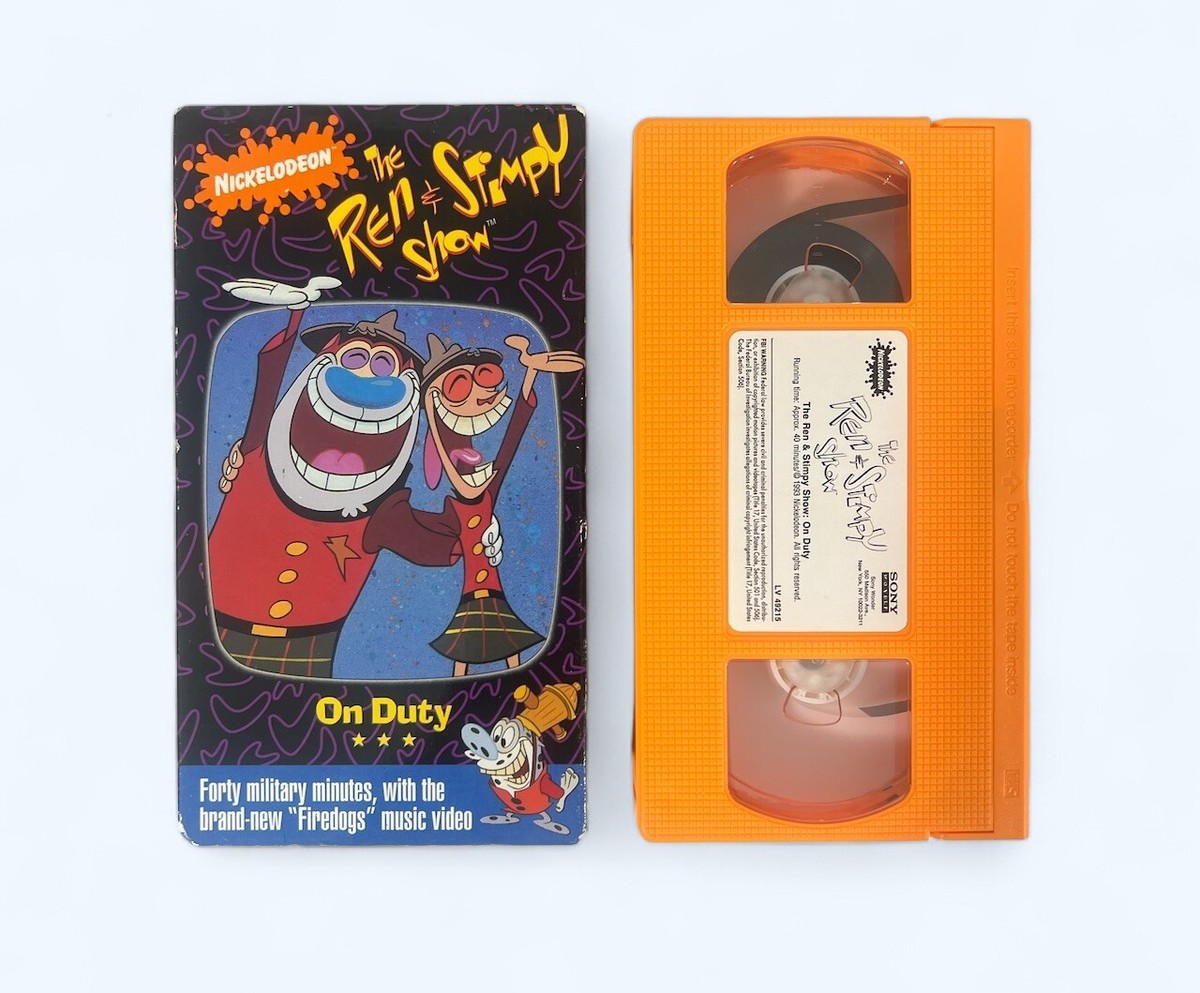 The Ren & Stimpy Show: On Duty 1993 Family Animation VHS