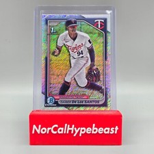2024 Bowman Chrome Baseball Daiber De Los Santos 1st BCP-185 Shimmer Refractor