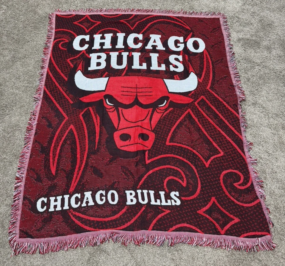 Chicago Bulls The Northwest Company 45 X 58 Throw Hanging Blanket Wall - Image 3 of 4