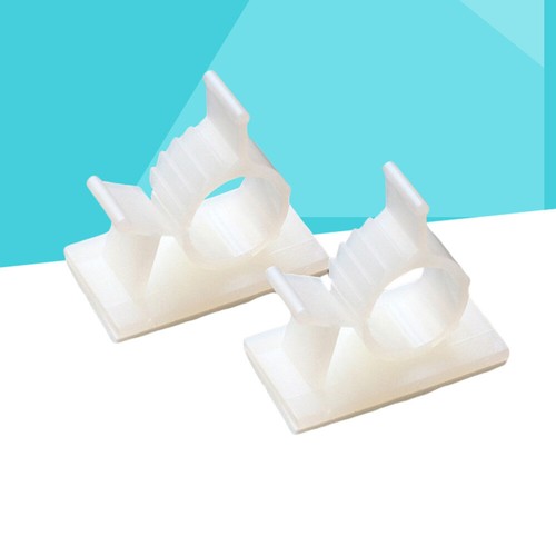 50 pièces clips de câble réglables fil auto-adhésif clips fixes cordon câble fil - Photo 9/11