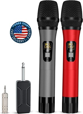 Microfonos inalambricos Micrófono inalámbrico para de karaoke UHF Dual Cordless
