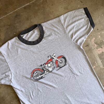 Vintage Indian Motorcycle Ringer Tee Vintage Indian Motorcycle Ringer Tee