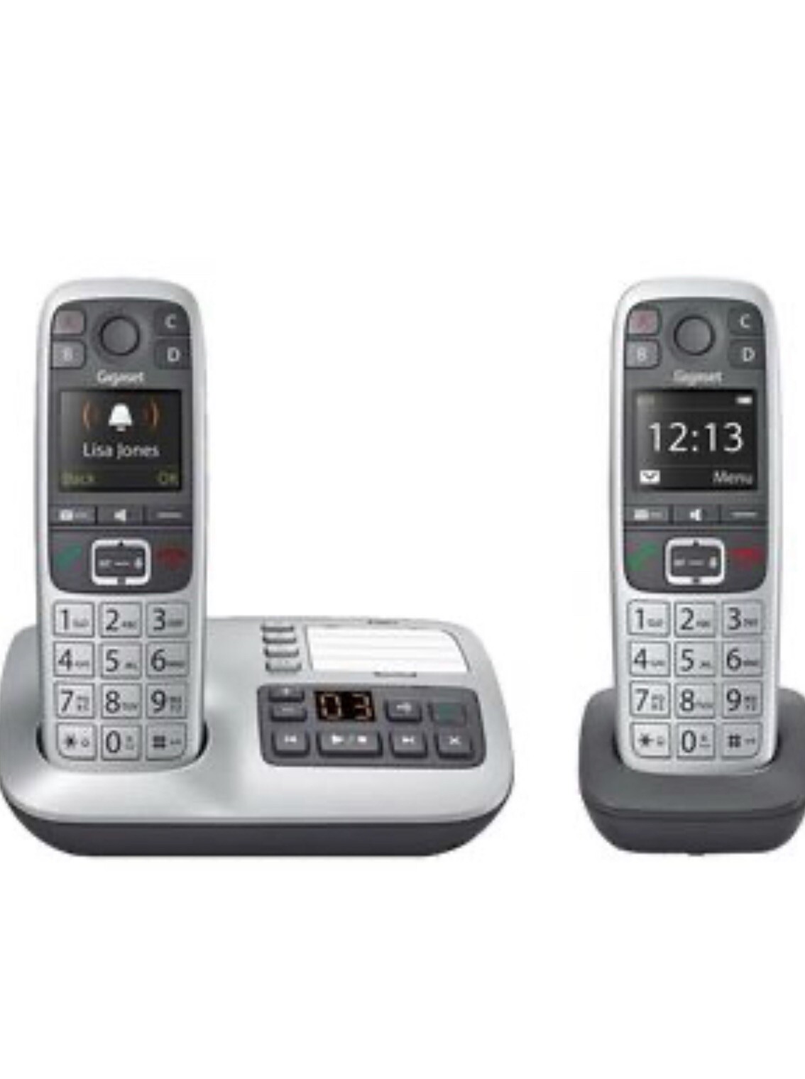 Gigaset E560A Duo 2Cordless Phones SOS Function Answering Machine