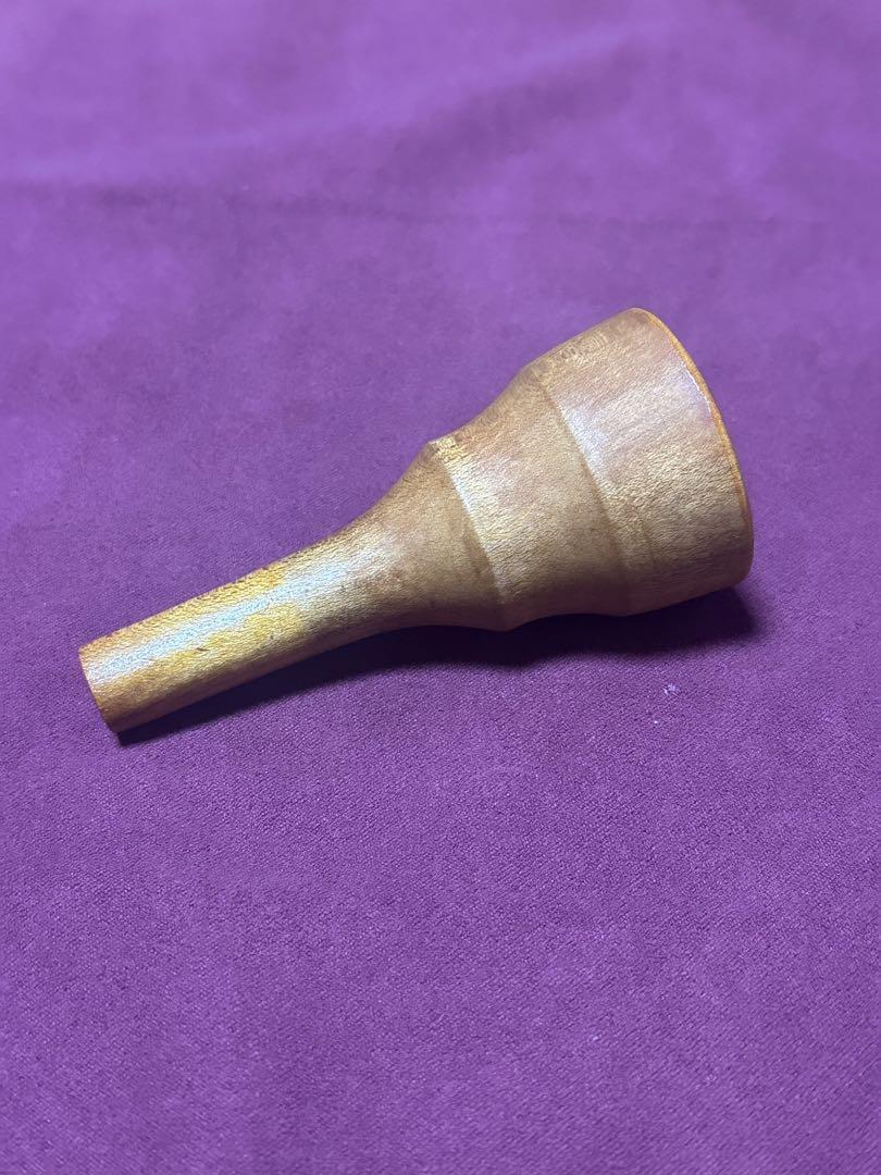Hard Maple Wooden Trombone Mouthpiece made by Art Studio Nob