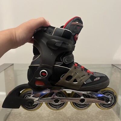 K2 Womens Power 6.0  Inline Skates rollerblades Exotech Sz US 7 w/ carrying bag