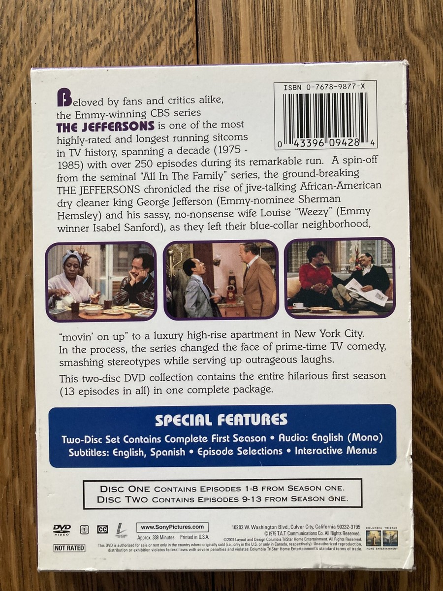 その他 Jeffersons: Complete First Season [DVD] The Jeffersons Complete Season 1 DVD. LIKE NEW!! Sherman
