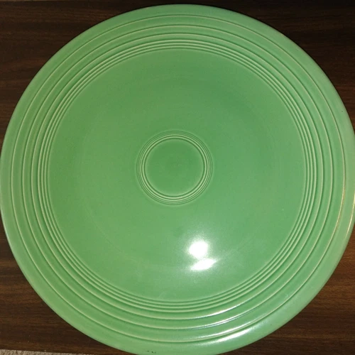 Vintage Lt Green Fiestaware Chop Plate-Never used- 14" Diameter (RT115)