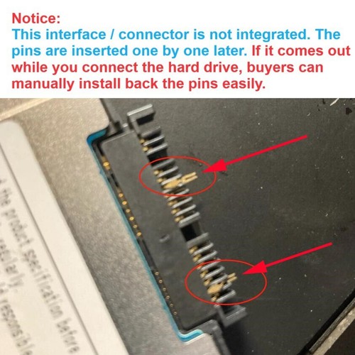 1.8 HDD HD Hard Drive Adapter Interposer Connector for HP Elitebook 2740p 2760p - Afbeelding 5 van 6