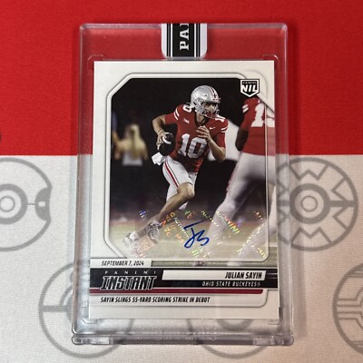 Sealed Julian Sayin Rookie Auto 99 RC Card 2024 Panini Instant Mag