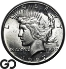 1927 Peace Dollar, Blast White BU++