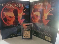 Coriolis vCore Rule Book + GM Screen &  Dice Set by Free League Publishing