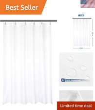 Waterproof Fabric Shower Curtain Liner 32" W x 72" H - Effortless Style