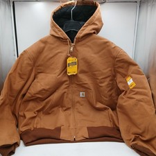 Carhartt J140 Firm Duck Insulated Jacket - Size 2XL, LOOSE FIT - C3-D1