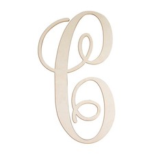Cursive Wooden Letters for Wall Decor 14 Inch Large 14 inch, C