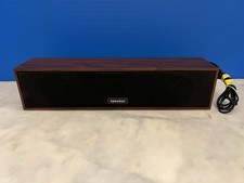 Vintage-Style Wood Grain USB Powered Desktop Soundbar Speaker Retro Style 12"
