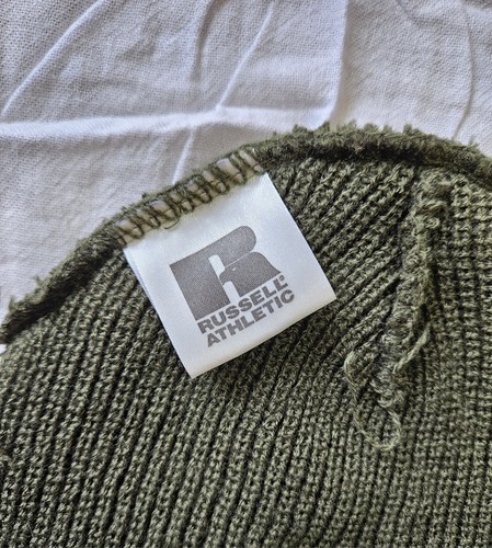 Russell Athletic Beanie Classic Logo olivfarben warm Wintermütze mit Bündchen Einheitsgröße - Bild 6 von 10