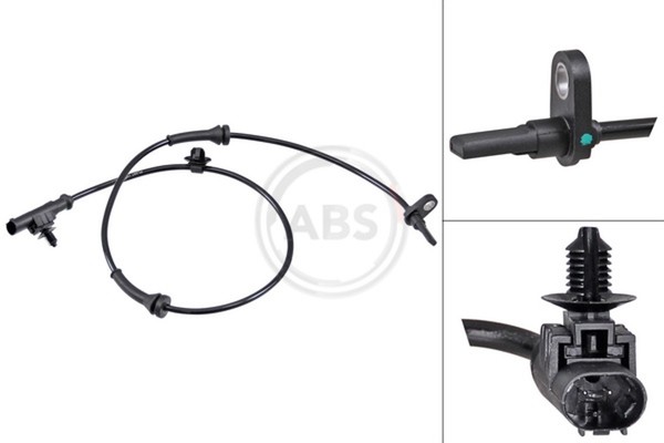 ABS Sensor Raddrehzahl A.B.S. 30768 FüR Peugeot CitroËN Toyota Aygo C1 107 GPL-image