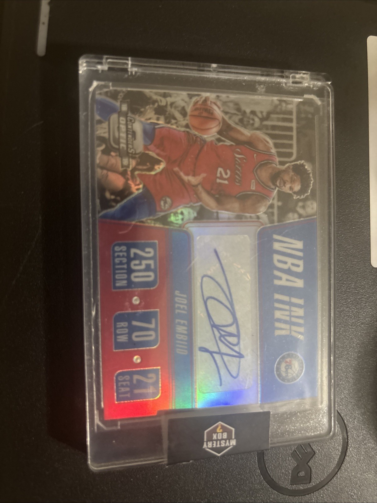 2018-19 Panini Contenders Optic - Nba Ink Prizms Joel Embiid #NI-JEM /49 (AU)