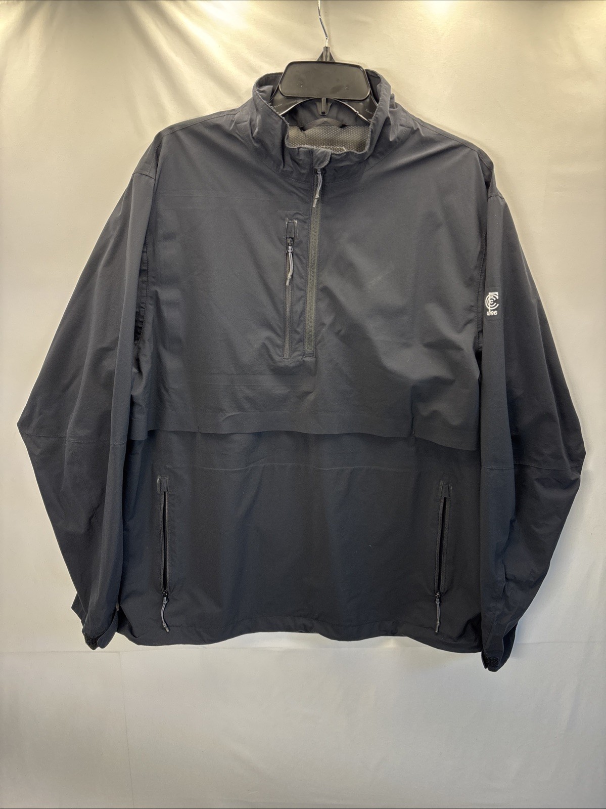 sun mountain black rainflex pullover jacket mens large 1896