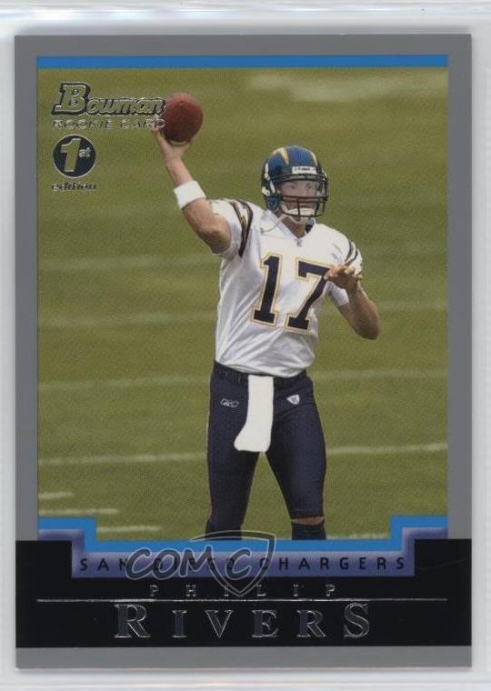 2004 Bowman 1st Edition Philip Rivers #113 Rookie RC 0ls