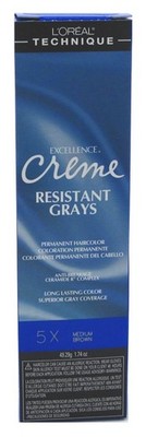 (3 PACK) Loreal Excel Creme Resist#5X Medium Brown 1.74oz
