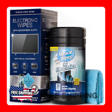 30 Count Electronic Screen Cleaning Wipes for TV, Phones, Monitors