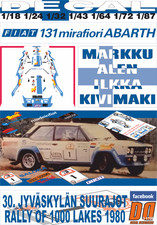 DECAL FIAT 131 ABARTH M.ALEN R. OF THE 1000 LAKES 1980 WINNER (08)