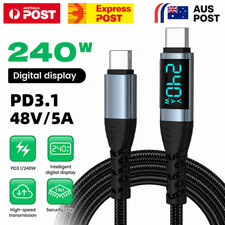 60W/100W/240W 40Gbps Type C to USB C Data Cable Fast Charging For Samsung HuaWei