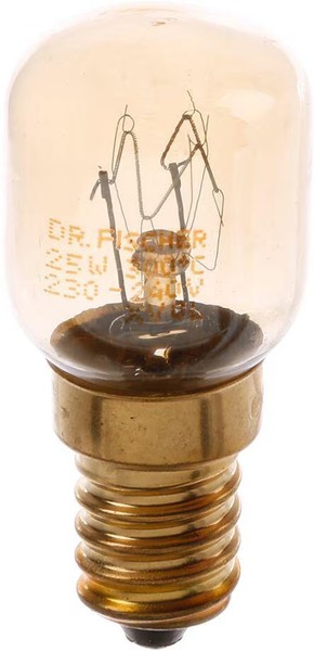 Bosch Siemens 00032196 Lampe, GlüHbirne Seitlich 25W, 230/240V, E14, 56Mm X 25Mm-image