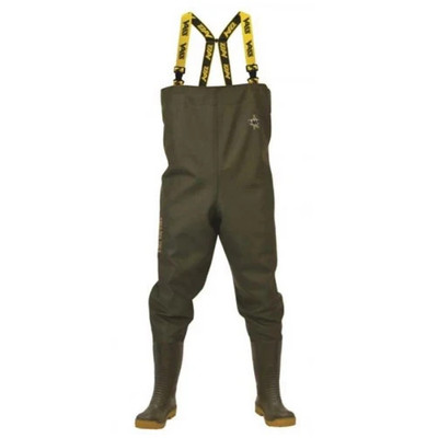 Vass Tex 700 Chest Waders Green Waterproof VA700-70E PVC Low Profile Boot