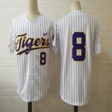 Louisiana State LSU Tigers Baseball Jersey 8 All Stitched