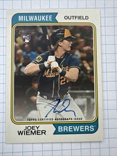 2023 Topps Heritage High - Real One Autographs Joey Wiemer RC #ROA-JWR Brewers