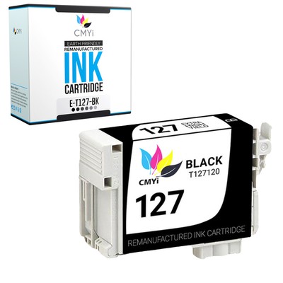 1PK CMYi Replacement 127 Black Ink Cartridge for Epson Workforce 545 30 630 633