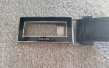 Prada Belt Women Black Enamel