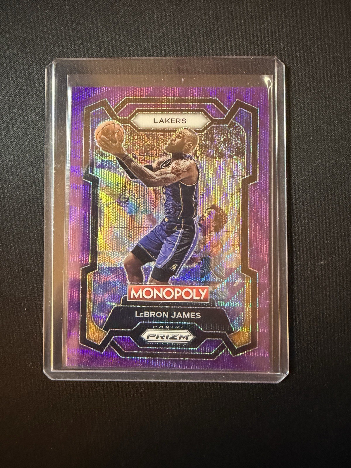 2023-24 Panini Prizm Monopoly LeBron James PURPLE WAVE PRIZM #40 🔥💎🔥