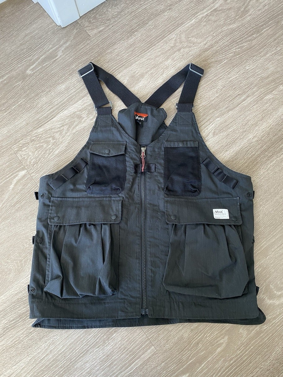 Nanga Takibi Ripstop Field Vest Black US Size S Japan Size M | eBay
