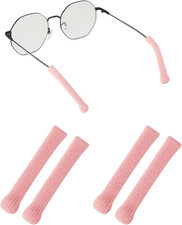 Upgrade Soft Knitting Cotton Glasses Ear Cushion, Eyeglasses Temple Tips Sleeve