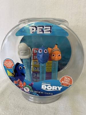 Finding Dory PEZ Set Dispensers in Fish Bowl 2016 Retired #PD442