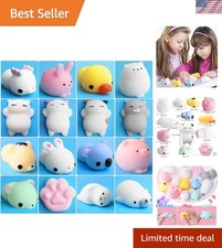 Lovely 16 Pcs Mochi Animal Toy Collection - Stress Relief Educational Activity