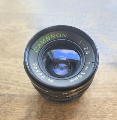 CAMBRON f/2.8 35mm SLR DSLR Camera Lens JAPAN (No. 98548)