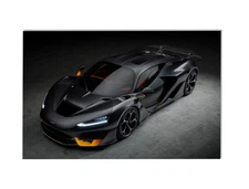 McLaren W1 Blacked Out Supercar Wall Art Print Poster 11 x 17