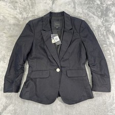 The Limited Women s Black Blazer 3/4 Sleeve J...