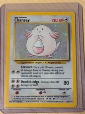 Chansey 003/102 Base Set Holo - LP/MP (used) - see photos for more!