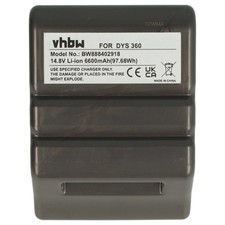 Battery for Dyson 360 Heurist 360 360 Eye Robot 360 Eye RB01 6600mAh 14.8V