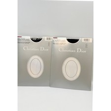 Christian Dior 2 Pack L'Allure Ultra Silken Sheer Control Top Pantyhose Navy
