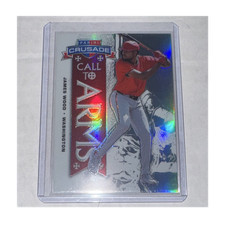 Panini 2025 Crusade Call to Arms Prizm James Wood #14 Nationals Baseball