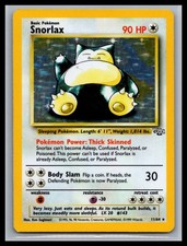 Snorlax 11/64 Holo Rare Jungle Pokemon Unlimited Holo Moderately Played on eBay